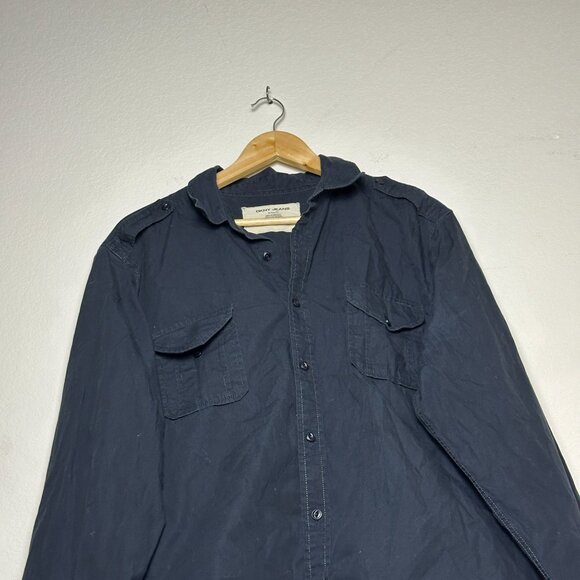 Y2K DKNY Jeans Button Up Dress Shirt Men XL Punk Band Retro Distress Black 2000s - Picture 14 of 15